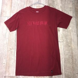 Red HUF WORLDWIDE Medium T-Shirt
